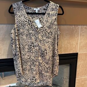 Maurices Animal Print V-Neck Blouse